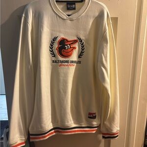 New Era Baltimore Orioles Cream Crewneck Sweater